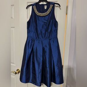 Dressy ladies navy dress size 8.